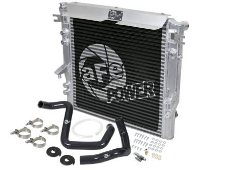 aFe Power (Advanced FLOW Engineering) - aFe BladeRunner GT Series Bar and Plate Radiator w/ Black Hoses 12-18 Jeep Wrangler (JK) V6 3.6L