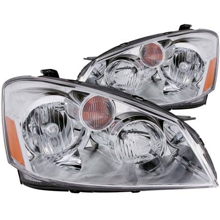 ANZO Headlights, Tail Lights and More  - ANZO 2005-2006 Nissan Altima Crystal Headlights Chrome
