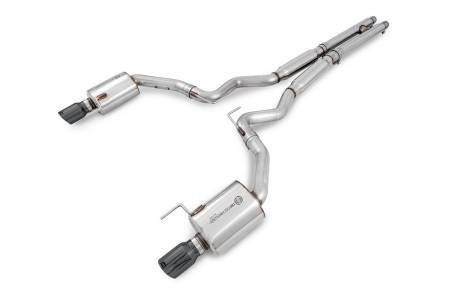 AWE Tuning - AWE S550 Mustang GT Cat-back Exhaust - Touring Edition (Diamond Black Tips)
