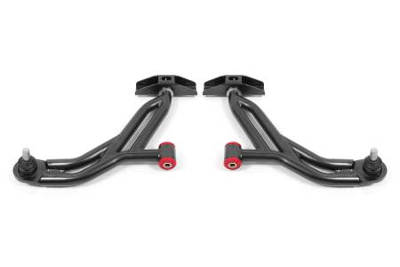 BMR Suspension - BMR Suspension 05-14 Ford Mustang Lower A-Arms - Black Hammertone - Non-Adjustable