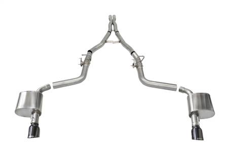 CORSA Performance - Corsa 2015-2023 Charger SRT/Hellcat/Redeye 2.75in Valved Catback DRE w/ Single 4.5in Blk PVD Tips
