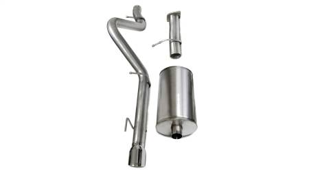 CORSA Performance - Corsa 2006-2008 Chevrolet Trailblazer SS 6.0L V8 Polished Sport Cat-Back Exhaust