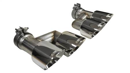 CORSA Performance - Corsa 2015-2017 Ford Mustang GT 5.0 Polish Quad Tips Kit