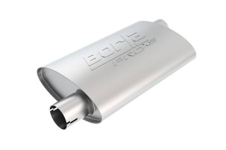 Borla - Borla Universal Pro-XS Oval 2.25in Inlet / Outlet Offset Notched Muffler
