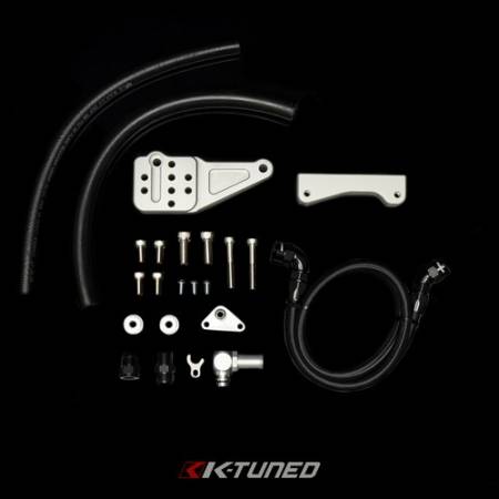 K-Tuned - K-Tuned Power Steering Relocation Kit - 02-04 RSX / K-Swap