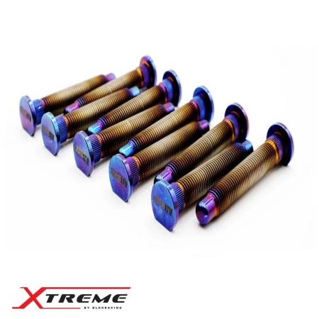 BLOX Racing - BLOX Racing Titanium Extended Wheel Studs M12X1.5mm 10Pcs Honda Fitment - Burnt