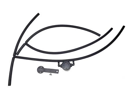 J&L Oil Separator Co - J&L 16-22 Nissan Titan 5.6L Passenger Side Oil Separator 3.0 - Black Anodized