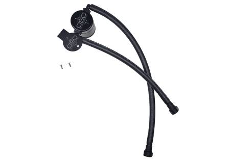 J&L Oil Separator Co - J&L 14-19 Chevrolet Corvette LT1 6.2L Driver Side Oil Separator 3.0 - Black Anodized