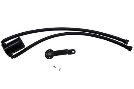J&L Oil Separator Co - J&L 14-18 Chevy/GM Truck/SUV 5.3L V8 Driver Side Oil Separator 3.0 - Black Anodized