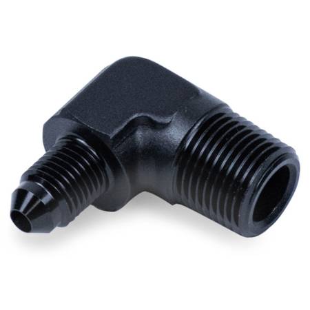 Snow Performance - Snow Performance 3/8" NPT to 4AN Elbow Water Methanol Fitting (Black)