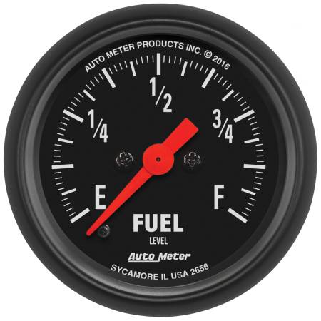 AutoMeter - AutoMeter Z Series 0-280Ohm 2-1/16in. Programmable Fuel Level Gauge