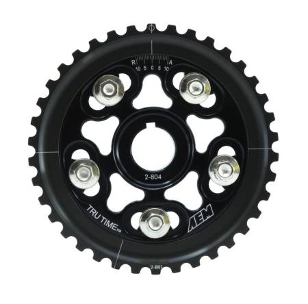 AEM Electronics - AEM 96-00 Honda Civic / 96-97 Honda Del Sol D16 Black Tru-Time Cam Gear