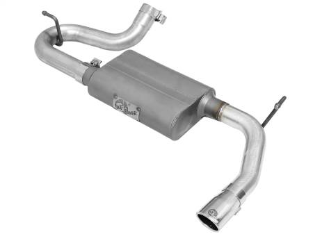 aFe Power (Advanced FLOW Engineering) - aFe Scorpion 2-1/2in Alum Steel Axle-Back Exhaust w/Polished Tip 07-18 Jeep Wrangler JK V6-3.6/3.8L