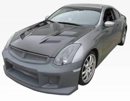 VIS Racing - VIS Racing Carbon Fiber Hood AMS Style for Infiniti G35 2DR 03-07