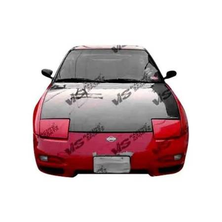 VIS Racing - VIS Racing Carbon Fiber Hood OEM Style for Nissan 240SX 2DR & Hatchback 89-94