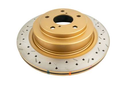 DBA (Disc Brakes Australia) - DBA 06-07 WRX / 05-08 LGT Rear Drilled & Slotted 4000 Series Rotor