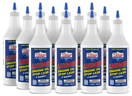 Lucas Oil - Lucas Motor Oil Additive - Stop Leak - 1 qt - Set of 12