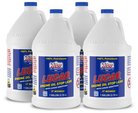 Lucas Oil - Lucas Motor Oil Additive - Stop Leak - 1 gal - Set of 4