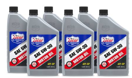 Lucas Oil - Lucas Motor Oil - High Performance - 5W30 - Conventional - 1 qt - Set of 6