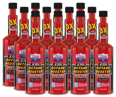 Lucas Oil - Lucas Fuel Additive - Octane Booster - 15.00 oz - Gas - Set of 12