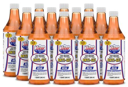 Lucas Oil - Lucas Fuel Additive - Cold Weather - Anti-Gel - 1 qt - Diesel - Set of 12