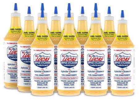 Lucas Oil - Lucas Fuel Additive - Upper Cylinder Lube - 1 qt - Diesel / Gas - Set of 12