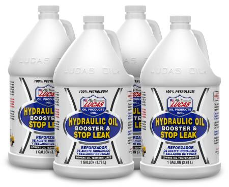 Lucas Oil - Lucas Hydraulic Oil Additive - Booster and Stop Leak - 1 gal - Set of 4