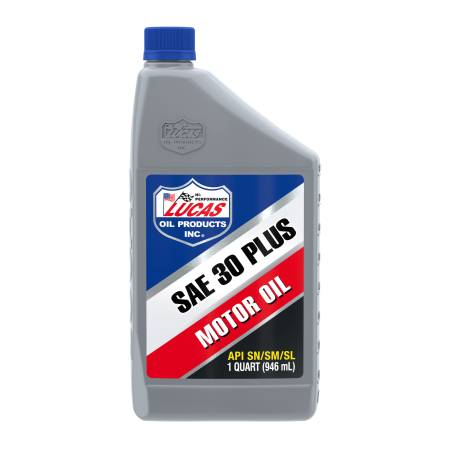 Lucas Oil - Lucas Motor Oil - High Performance Plus - 30W - Conventional - 1 qt - Each