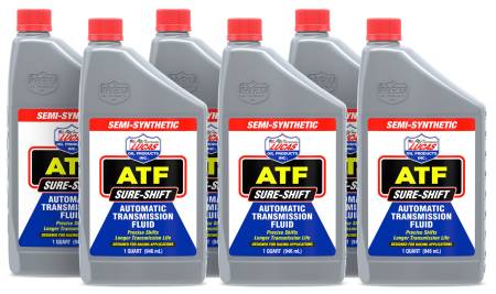 Lucas Oil - Lucas Transmission Fluid - Sure Shift - ATF - Semi-Synthetic - 1 qt - Set of 6