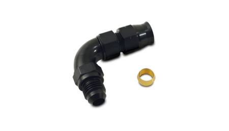 Vibrant Performance - Vibrant Performance 90 Degree 5/16in Tube to Male -6AN Flare Adapter w/ Olive Inserts
