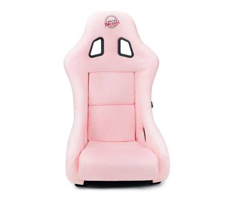NRG Innovations - NRG Innovations FRP Bucket Seat Prisma Edition w/ Pearlized Back and Pink Alcantara (Medium)