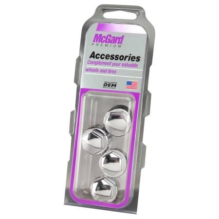McGard - McGard Nylon Lug Caps For PN 24010-24013 (4-Pack) - Chrome