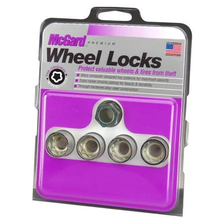 McGard - McGard Wheel Lock Nut Set - 4pk. (Under Hub Cap / Cone Seat) 9/16-18 / 7/8 Hex / 1.015in. L