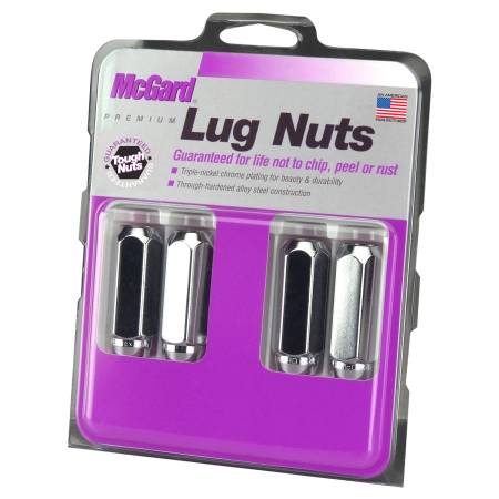 McGard - McGard Hex Lug Nut (Cone Seat / Duplex) M14X2.0 / 13/16 Hex / 2.25in. Length (4-Pack) - Chrome
