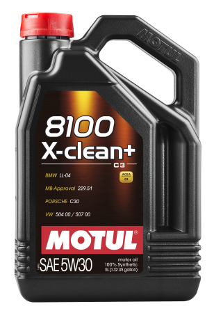 Motul - Motul 5L Synthetic Engine Oil 8100 5W30 X-CLEAN Plus - Case of 4