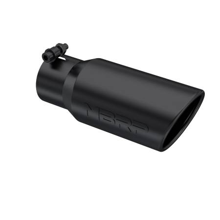 MBRP Exhaust - MBRP Universal Tip 4in OD 3in Inlet 10in Length Angled Rolled End Black