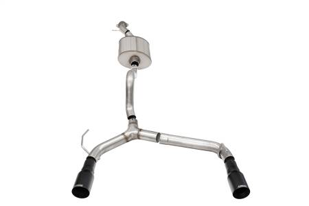 CORSA Performance - Corsa 21-25 Ford Bronco 2.7L 2-Door 2.75in Cat-Back Dual Rear Exhaust w/ 4in Straight-Cut Black Tips