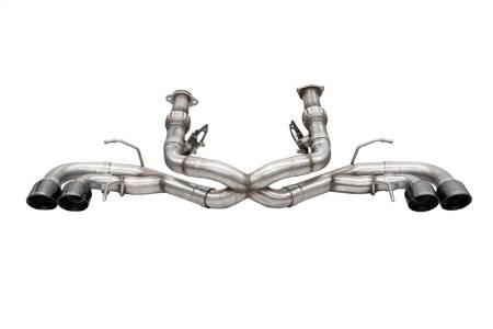 CORSA Performance - Corsa 2020-25 Corvette C8 3in Xtreme Cat-Back Exhaust 4.5in Black Quad Tips - Deletes stock AFMValve