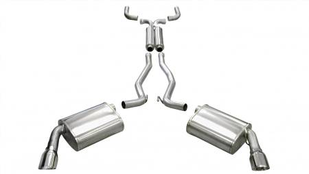 CORSA Performance - Corsa 2010-2015 Chevrolet Camaro Convertible RS 3.6L V6 Polished Sport Cat-Back + XO Exhaust
