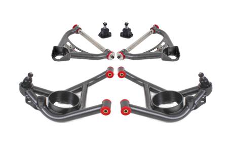 BMR Suspension - BMR 70-81 2nd Gen F-Body Upper And Lower A-Arm Kit - Black Hammertone