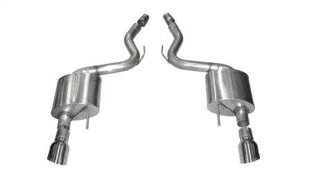 CORSA Performance - Corsa 2015-2017 Ford Mustang GT 5.0 3in Axle Back Exhaust Polish Dual 4.5in Tip Sport