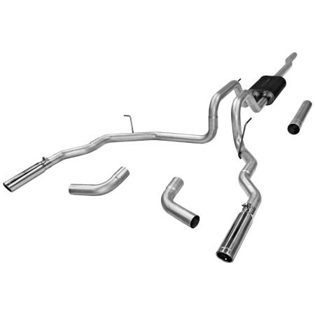 Flowmaster - Flowmaster 04-08 F150 Dor/S Force II Cat-Back Exhaust System - Dual Rear/Side Exit