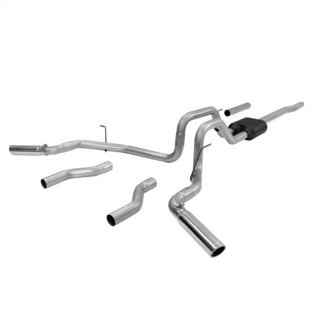 Flowmaster - Flowmaster 04-08 F150 3In American Thunder Cat-Back System 409S - Dual Rear/Side Exit