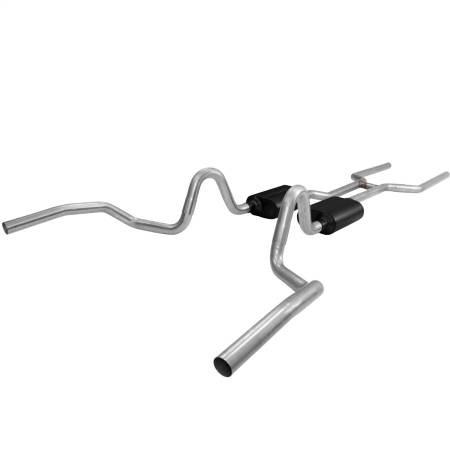 Flowmaster - Flowmaster 68-72 Gm American Thunder Header-Back System 409S - Dual Rear Exit
