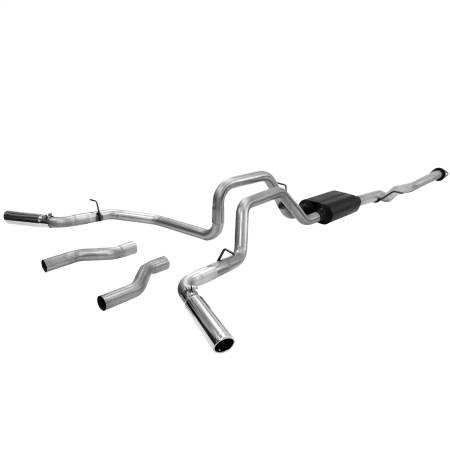 Flowmaster - Flowmaster 99-06 Gm 1500 American Thunder Cat-Back System 409S - Dual Rear/Side Exit