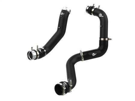 aFe Power (Advanced FLOW Engineering) - aFe BladeRunner Black 3in Aluminum Charge Pipe Kit 20-21 GM Diesel Trucks V8-6.6L (td) L5P