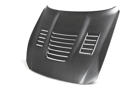 Anderson Composites - Anderson Composites 15-19 Ford Mustang Shelby GT350 Type-CR Double Sided Carbon Fiber Hood