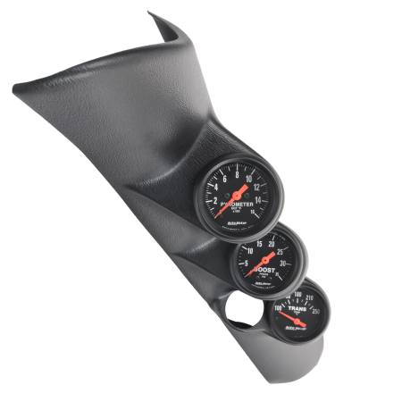 AutoMeter - AutoMeter 98-02 Ram L6-5.9L Diesel A-Pillar Z-Gauge Kit Boost/EGT/Trans 35PSI / 1600 Deg / 250 Deg