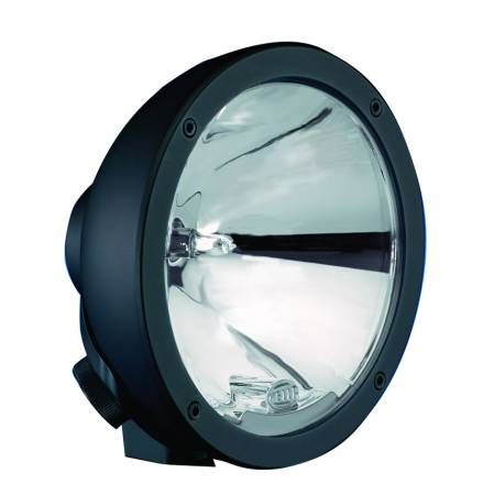 HELLA - HELLA Rallye 4000 Compact Black Driving Lamp w/ Bulb and Stone Shield