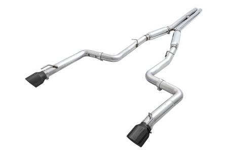 AWE Tuning - AWE 2017+ Dodge Charger 5.7L Track Edition Exhaust - Diamond Black Tips